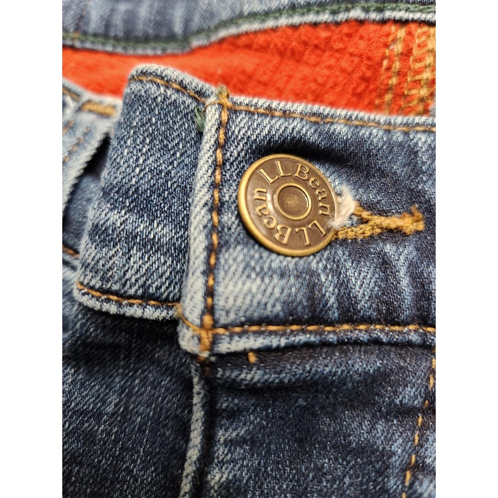 L.L.Bean Jeans Mens 30x32 Blue Classic Fit Fleece Lined Insulated Winter Denim - Picture 2 of 13